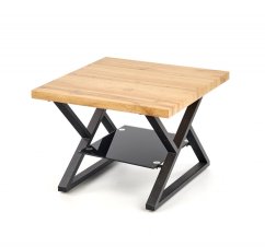 Konferenční stolek XENA čtverec přírodní/černý