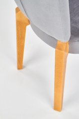 Jídelní židle ROIS dub medový/šedá