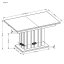 Rozkladací jedálenský stôl LAMELLO 130(180)x80 dub artisan/čierny