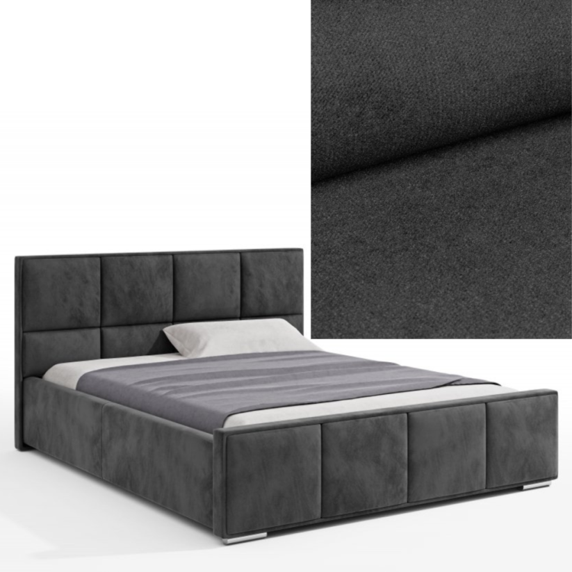 Čalouněná postel BELLA 120x200 výběr z barev - Výběr potahové látky (MD): KRONOS_34