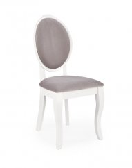 Jedálenská stolička VELO biela/sivá