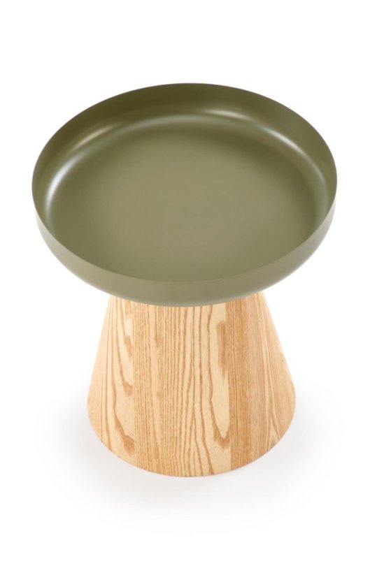 Konferenčný stolík GINA prírodná/zelená