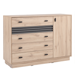 Komoda ALTO 17 4S1D – dub Estana / antracit