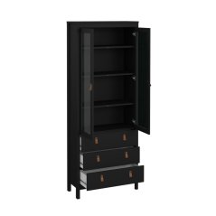 Vitrína Real 666 čierna