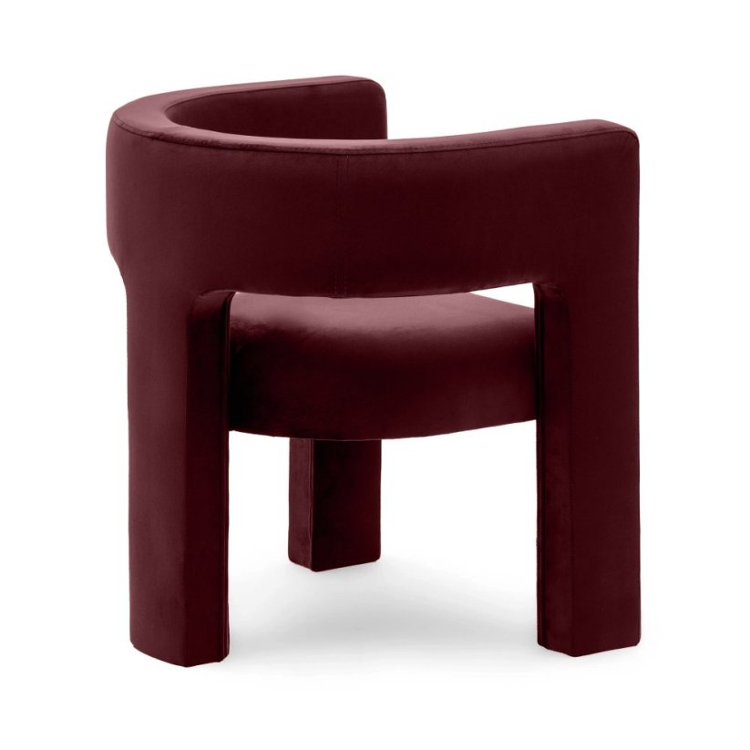 Čalúnené kreslo ZORA MAGIC velvet vínové