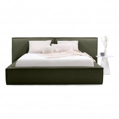 Čalúnená posteľ PAVLÍK 160x200 olivovo zelená
