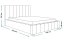 Čalouněná postel BED 10 120x200 světle šedá