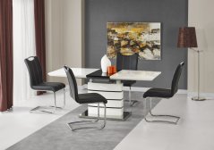 Rozkladací jedálenský stôl NORD 140(180)x80 biely/čierny