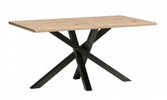 Rozkladací jedálenský stôl BARBUS dub artisan 160(260)x90