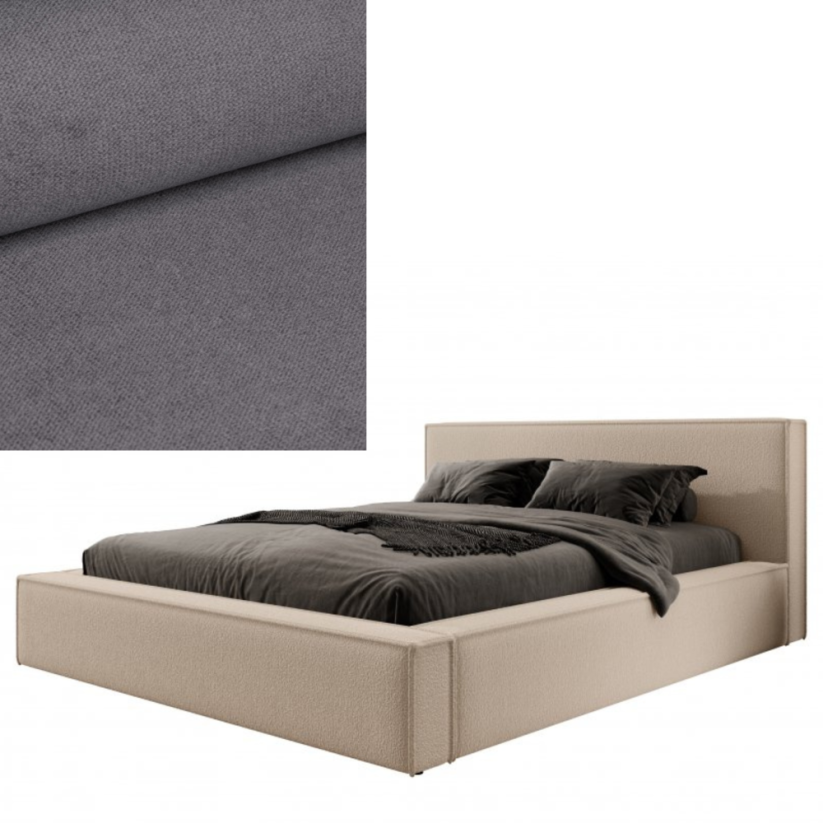 Čalouněná postel ASTURIA 160x200 výběr z barev - Výběr potahové látky (MD): KRONOS_22