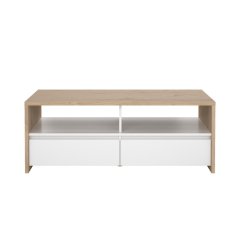 Konferenčný stolík Nerea 319 jackson hickory/biely lesk