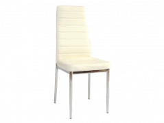 Jedálenská stolička H261 EKOKÔŽE krémová
