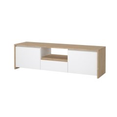 TV stolík Nerea 315 jackson hickory/biely lesk