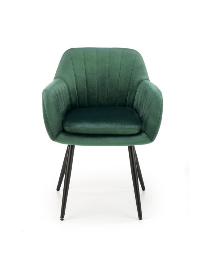 Jedálenská stolička / kreslo K429 tmavo zelené