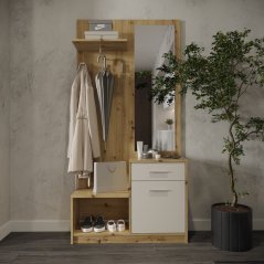 Předsíňová stěna PERGO dub artisan/kašmír