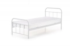 Kovová postel LINDA 90x200 bílá