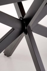 Rozkládací jídelní stůl HOLTER 120(160)x80 dub zlatý / černá