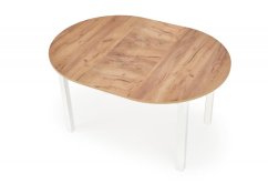 Rozkládací jídelní stůl RINGO 102(142)x102 dub craft/bílý - výprodej skladu