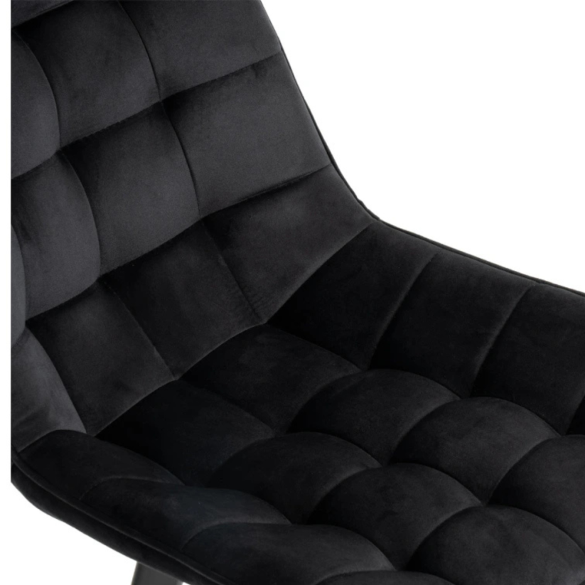 Set 6 kusů jídelní židle NIKI černá