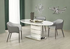 Rozkladací jedálenský stôl ASPEN 140(180)x90 biely