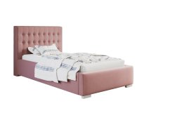Čalouněná postel BED 2 90x200 růžová