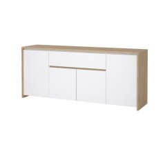 Komoda Nerea 316 jackson hickory/bílý lesk