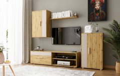 Obývacia zostava BENSON dub artisan/kašmír