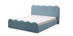 Čalouněná postel TÁŇA 160x200 Now or never modrá