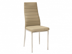 Jídelní židle H261 EKOKŮŽE tmavě béžová