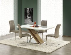 Jedálenský stôl NEXUS 160x90 biely/dub sonoma