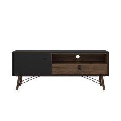 TV stolek Rain 130 černý MAT/ořech