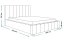 Čalouněná postel BED 10 200x200 světle šedá