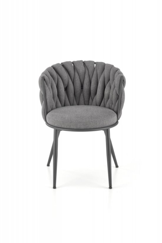 Jedálenská stolička / kreslo K516 sivá