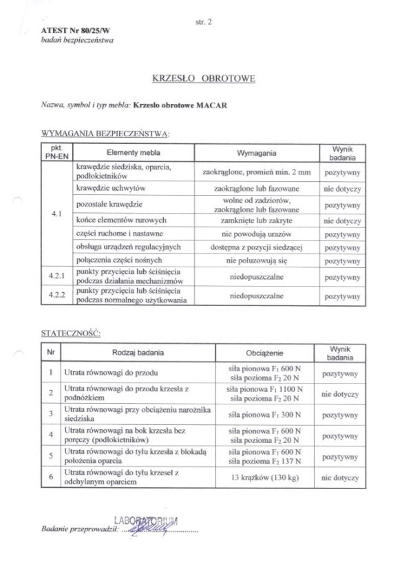 Kancelárska stolička MACAR čierna