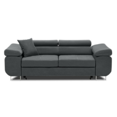 Dvojmiestna pohovka RIGATTO tmavo sivá rozkladacia