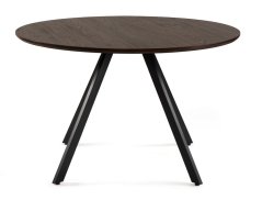 Kulatý jídelní stůl GYRUS 120 hnědá