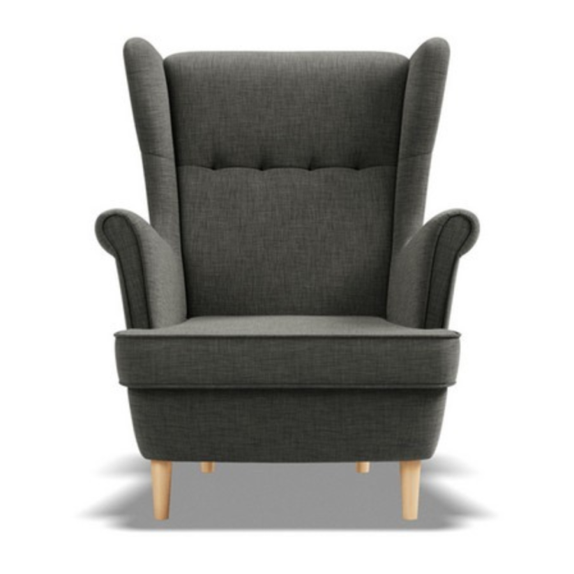 Dětské křeslo / ušák VELO MINI tmavě šedé