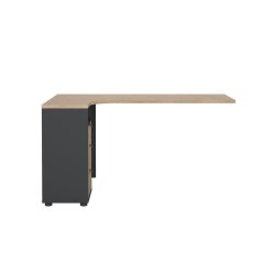 Deska psacího stolu Sigal 582 šedá/jackson hickory