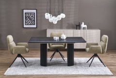 Rozkládací jídelní stůl BOLERO 160(250)x90 dub přírodní/černá