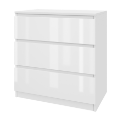 Komoda AVEN 70/3 bílá lesk