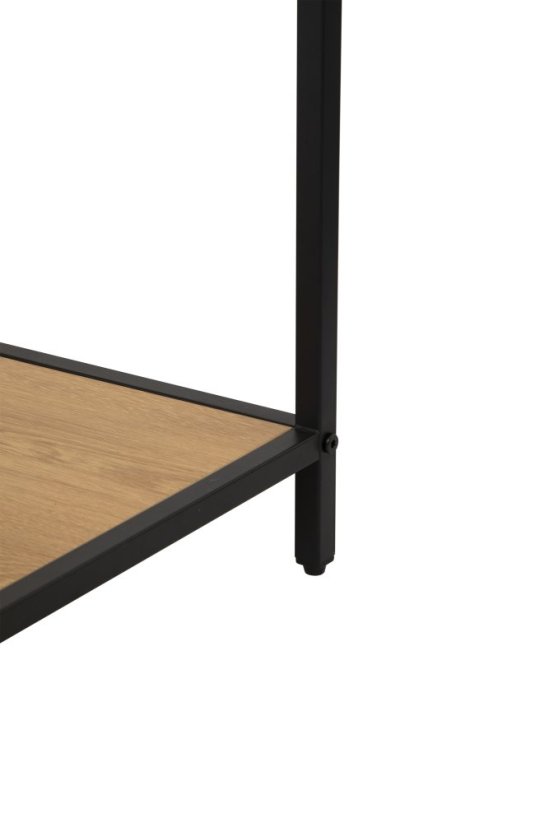 Regálová knihovna ARCANA 400475 přírodní/černá