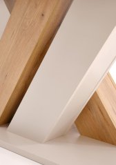 Rozkládací jídelní stůl BRANDON 160(200)x90 kašmír/dub cremona