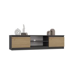 TV stolek Malvína 140 antracit/dub artisan