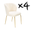 Set 4 kusů jídelní židle K474 krémová - výprodej skladu