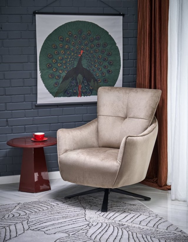 Otočné křeslo SCAMPI cappuccino