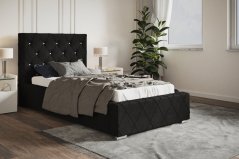Čalouněná postel BED 4 90x200 černá