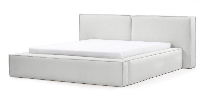 Čalouněná postel PAVLÍK 160x200 světle šedá