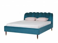 Čalouněná postel LINA tyrkysová 160x200