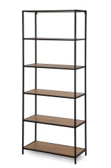 Regálová knihovna ARCANA 400275 přírodní/černá