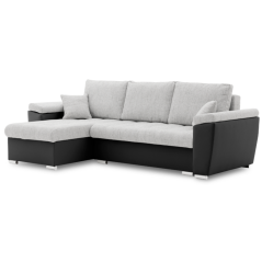 Sedacia súprava VEGAS 250/160 ĽAVÁ sivá/čierna